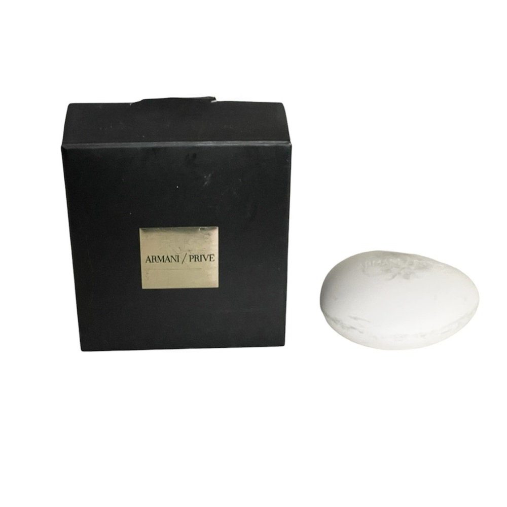 Giorgio Armani Prive White Ceramic Perfumable Room Diffuser Abstract Solid Stone